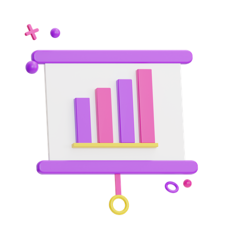 Analytics Presentation  3D Icon