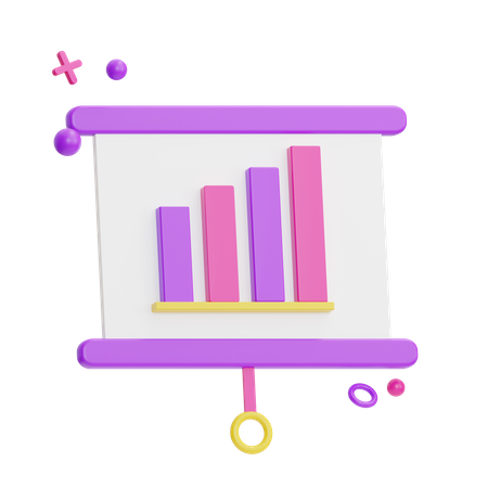Analytics Presentation 3D Icon
