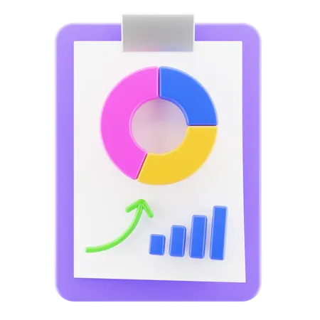 Analytics Report  3D Icon
