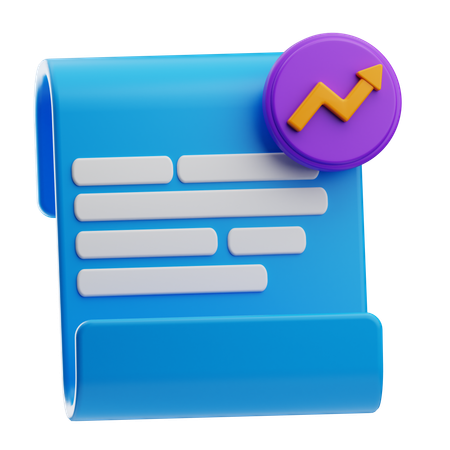 Analytics Report  3D Icon