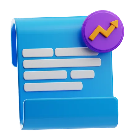 Analytics Report  3D Icon