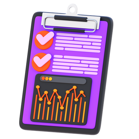 Analytics Report  3D Icon