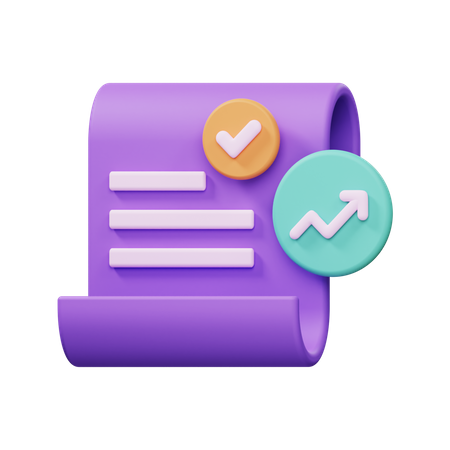 Analytics Report  3D Icon