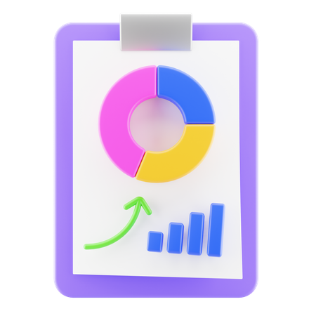 Analytics Report  3D Icon