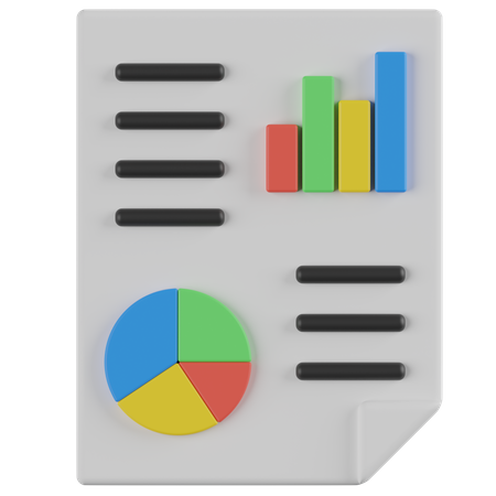 Analytics Report  3D Icon