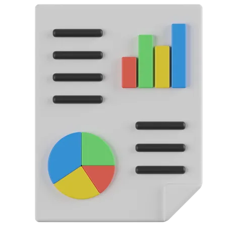 Analytics Report  3D Icon