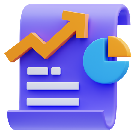 Analytics Report  3D Icon