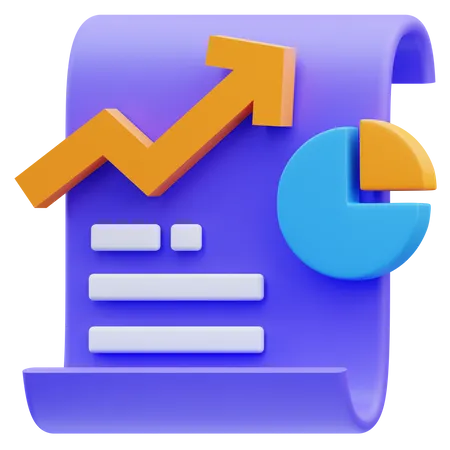 Analytics Report  3D Icon