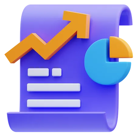 Analytics Report 3D Icon