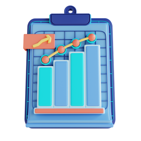 Analytics-Wachstumsbericht  3D Icon
