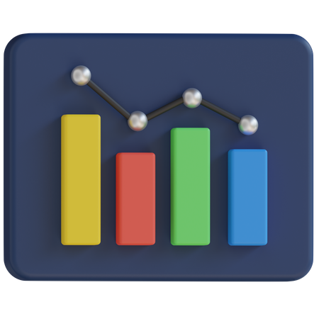 Analytisches Diagramm  3D Icon