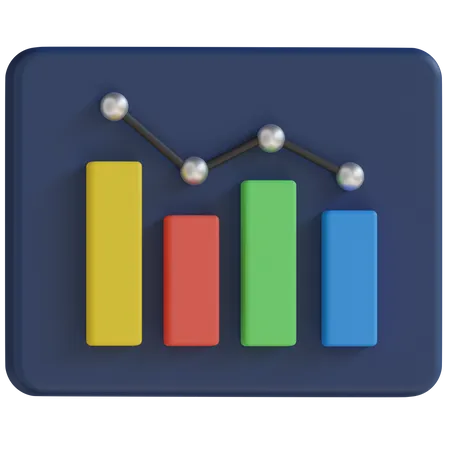 Analytisches Diagramm  3D Icon