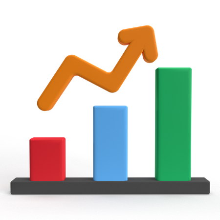 Analytisches Wachstum  3D Icon