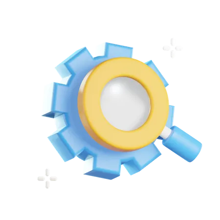 Analyze Gear  3D Icon