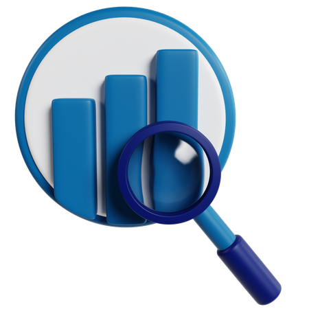 Analyzing Market Trends Research  3D Icon