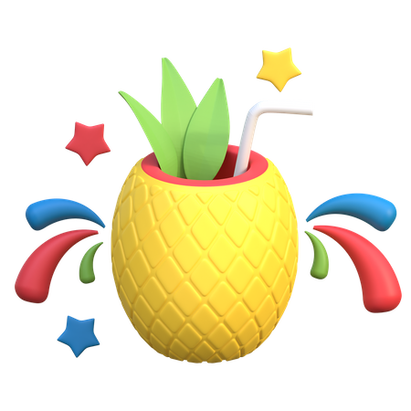 Ananassaft  3D Icon