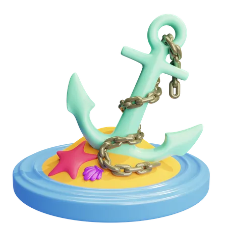 Anchor  3D Icon