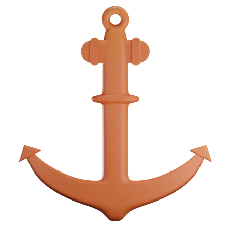 3 D Anchor Object With Transparent Background 3D Illustration