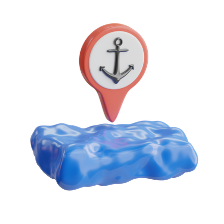 Anchor Location  3D Icon