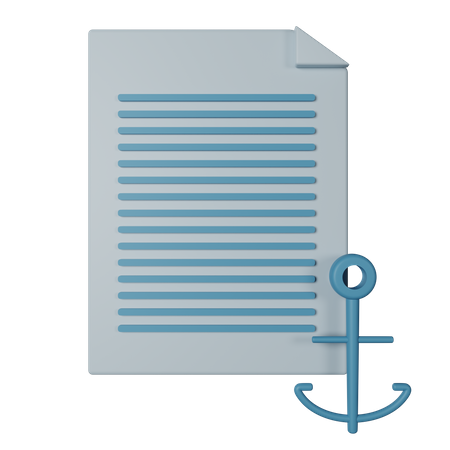 Anchor Text  3D Icon