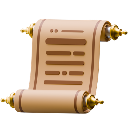 Parchemin ancien  3D Icon