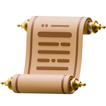 Parchemin ancien  3D Icon