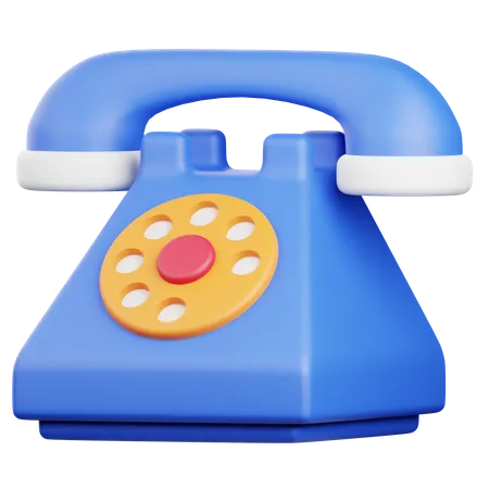 Vieux téléphone  3D Icon