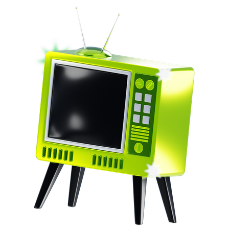 Vieille télévision  3D Icon