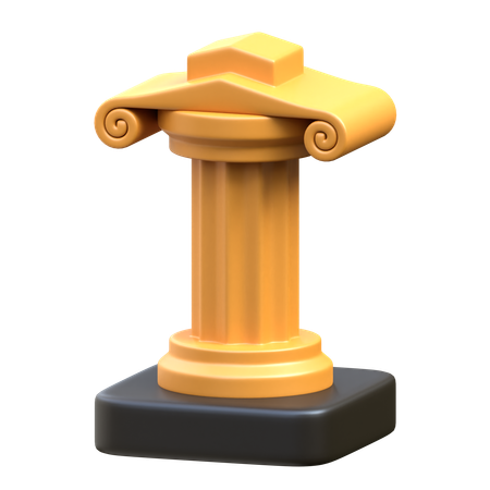 Ancient Column  3D Icon