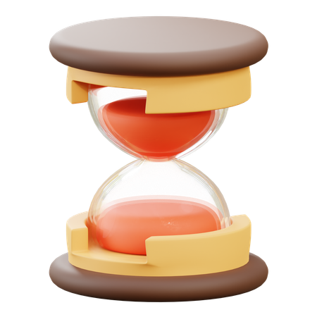 古代の砂時計  3D Icon