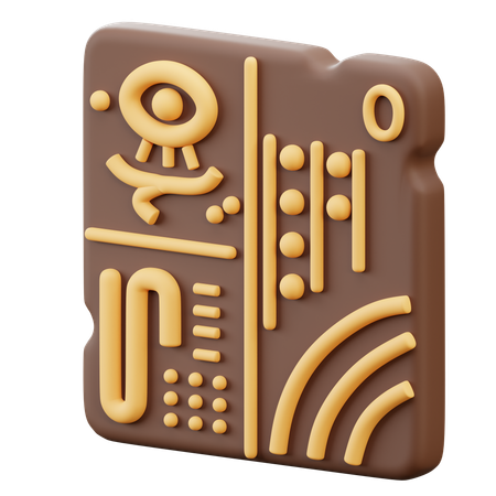 古代の碑文  3D Icon