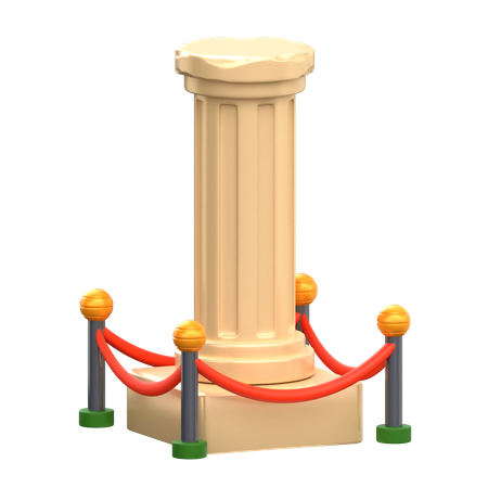 Ancient Pillar  3D Icon