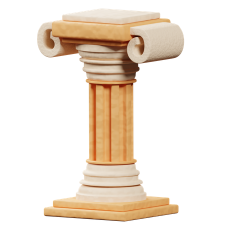 Ancient Pillar  3D Icon