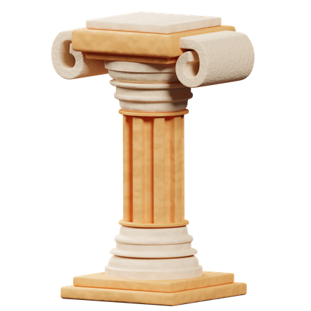 Ancient Pillar  3D Icon