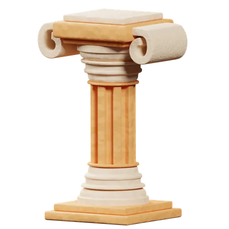 Ancient Pillar  3D Icon