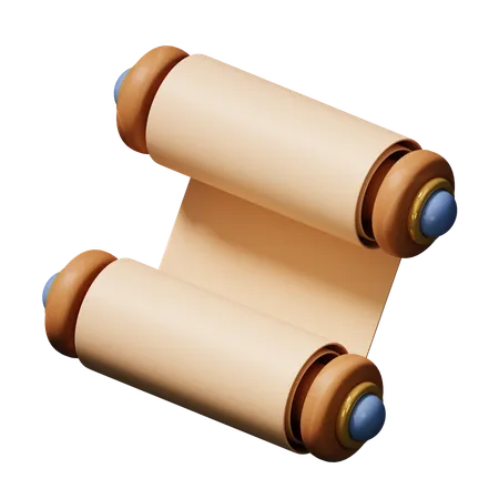 Ancient Scroll  3D Icon