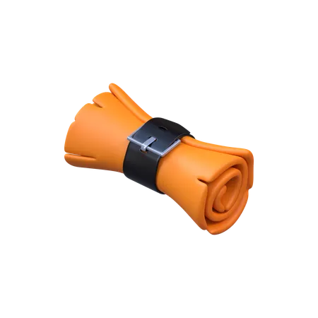Ancient Scroll  3D Icon