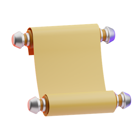 Ancient Scroll  3D Icon