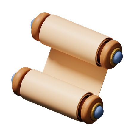 Ancient Scroll  3D Icon