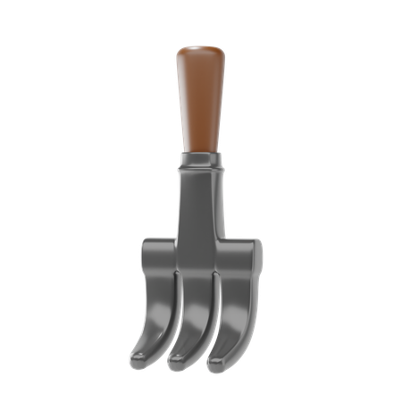 Ancinho manual  3D Icon