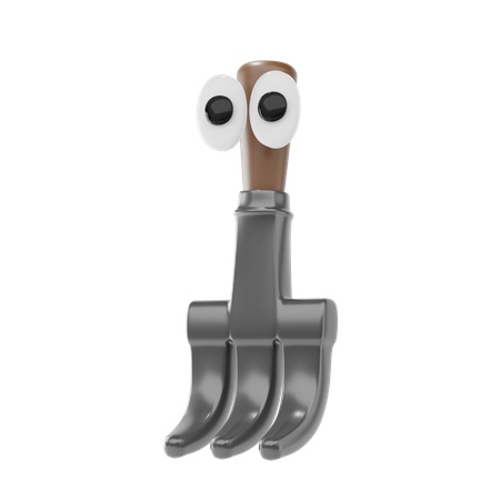 Ancinho manual  3D Icon