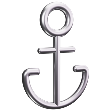 Ancla de barco  3D Icon