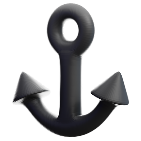 Ancla de barco  3D Icon