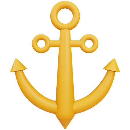 Ancla de barco  3D Icon