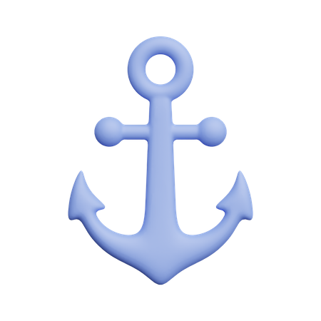 Ancla de barco  3D Icon