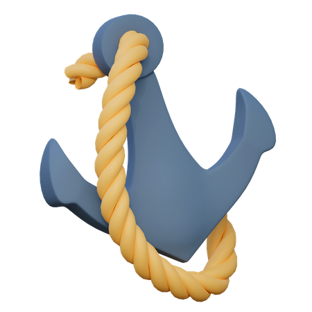 Ancla de barco  3D Icon