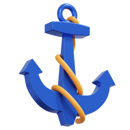 Ancla de mar  3D Icon