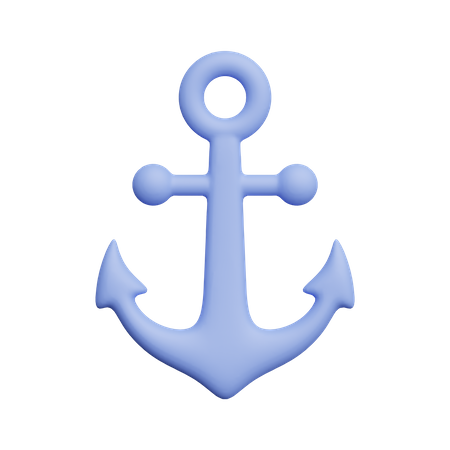 Âncora de navio  3D Icon