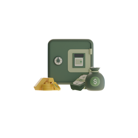 And Coin Bag  3D Icon