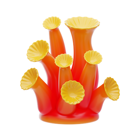 And Flower Coral  3D Icon